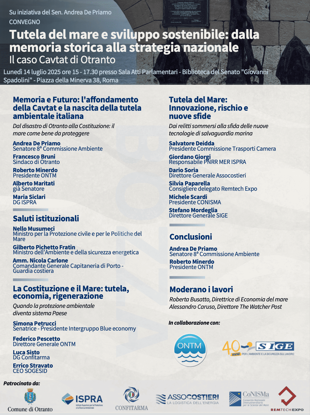 Tutela del mare e sviluppo sostenibile: dalla memoria storica alla strategia nazionale Il caso Cavtat di Otranto